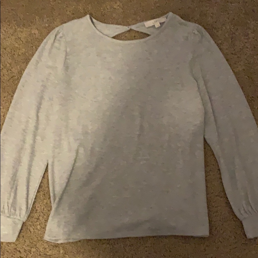 loft grey sweater (soft)